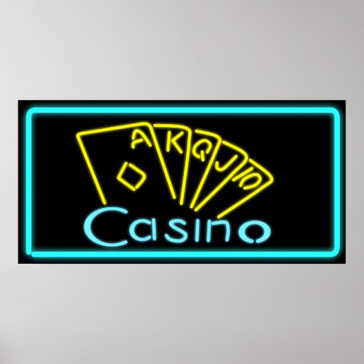 Casino Neon Poster (Vorne)