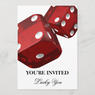Casino Night Birthday Celebration Einladung