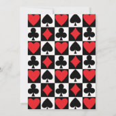 Casino Night Birthday Party Einladung (Rückseite)