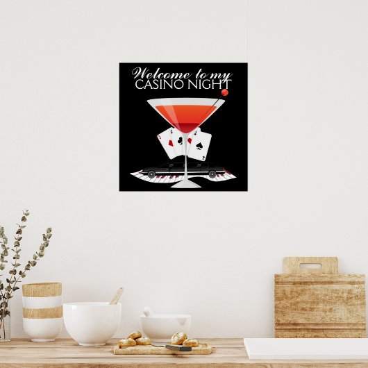 Casino Night Cocktail Poster - SRF (Küche)