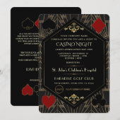 Casino Night Company Client Appreciation Day  Einladung (Vorne/Hinten)
