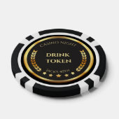 Casino Night Drink Token Poker Chip | Personalized (Einzeln)