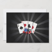 Casino Night Las Vegas Foto Geburtstagskarten Einl Einladung (Rückseite)