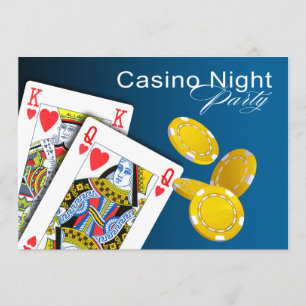 Casino Night Las Vegas Poker Party Einladung
