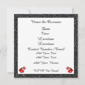 Casino Night Party Einladung (Rückseite)