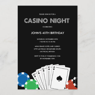 Casino Night Party Einladung