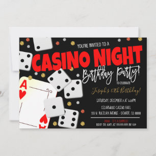 Casino Night Party Einladung