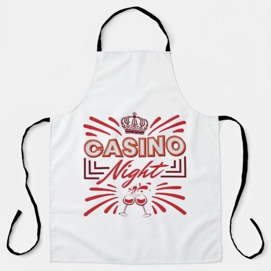 Casino Night Party Gambling Lover Schürze (Vorderseite)