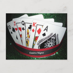 Casino Night Partys Card Postkarte