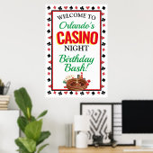 Casino Night Personalisiert Poster (Heimbüro)