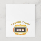 Casino Night Platzkarte (Außenseite Aufgefaltet)