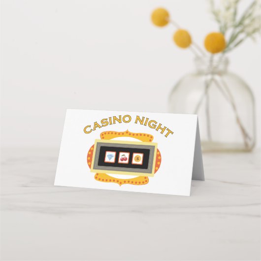 Casino Night Platzkarte (Vorderseite)