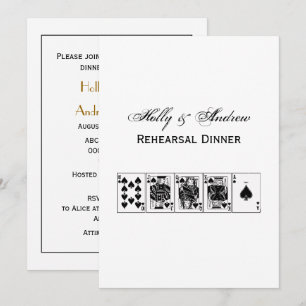 Casino Night Poker Royal Flush Pik Einladung