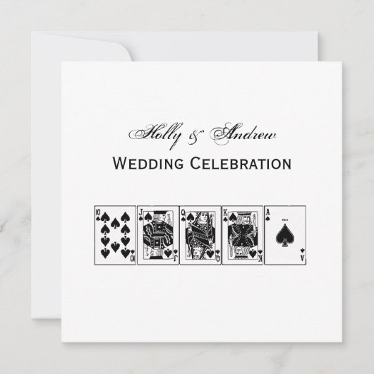 Casino Night Poker Royal Piazza della Riforma Einladung (Vorderseite)