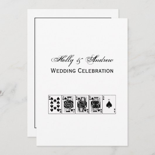 Casino Night Poker Royal Piazza della Riforma Einladung (Vorne/Hinten)