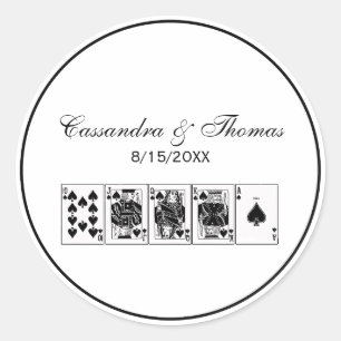 Casino Night Poker Royal Piazza della Riforma Runder Aufkleber