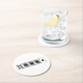 Casino Night Poker Royal Piazza della Riforma Runder Pappuntersetzer (Vor Ort)