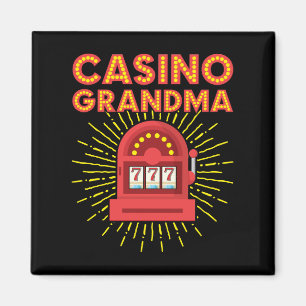 Casino Oma Gambling Granny Magnet