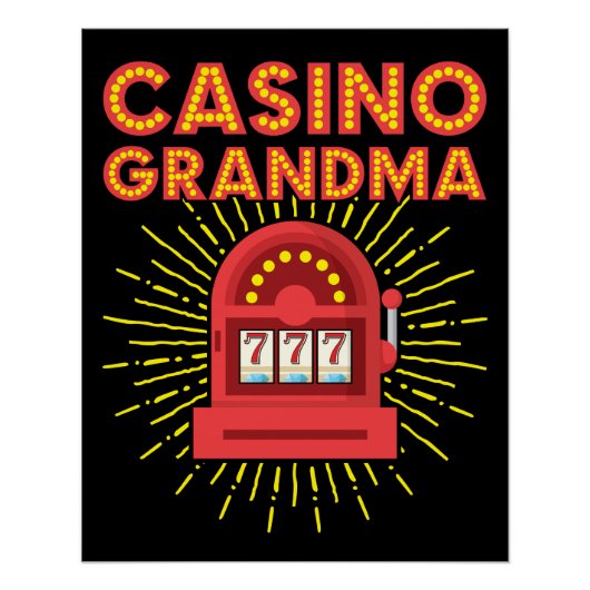 Casino Oma Gambling Granny Poster (Vorderseite)
