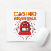 Casino Oma Spielautomat Großmutter Mousepad (Mit Mouse)