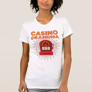 Casino Oma Spielautomat Großmutter T-Shirt