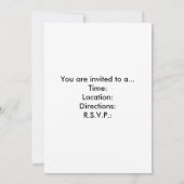 Casino Party Einladung (Rückseite)