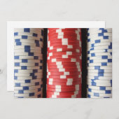 Casino Party Einladung (Vorne/Hinten)