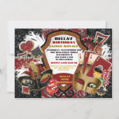 Casino Party Einladung (Vorderseite)