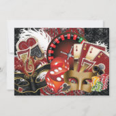 Casino Party Einladung (Rückseite)