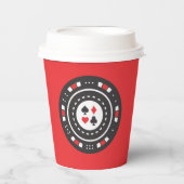 Casino-Party für niedliche Poker Pappbecher (Vorderseite)