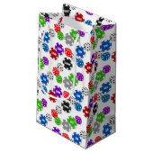 Casino Party Kleine Geschenktasche Geschenktüte (Rückseite Schrägansicht)