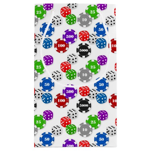 Casino Party Kleine Geschenktasche Kleine Geschenktüte (Rückseite)