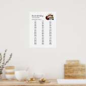 CASINO Party-Sitzzeichen, Geburtstagsfeiersitz Poster (Küche)