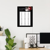 CASINO Party-Sitzzeichen, Geburtstagsfeiersitz Poster (Heimbüro)