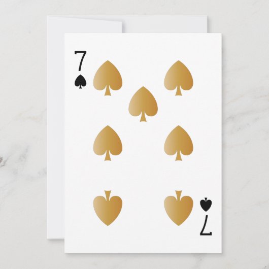Casino Party Spielkarte 7 (Vorderseite)