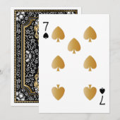 Casino Party Spielkarte 7 (Vorne/Hinten)