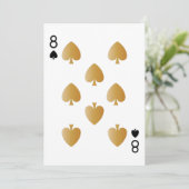 Casino Party Spielkarte 8 (Stehend Vorderseite)