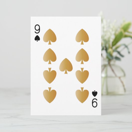 Casino Party Spielkarte 9 (Stehend Vorderseite)