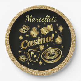 Casino Party Waren Pappteller