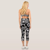Casino Pattern Capri Leggings (Rückseite)