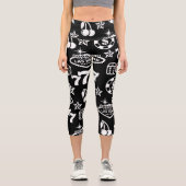 Casino Pattern Capri Leggings (Vorderseite)