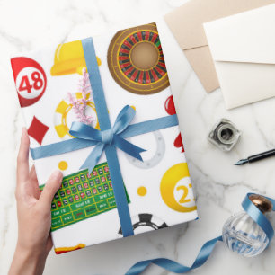 Casino Pattern Geschenkpapier
