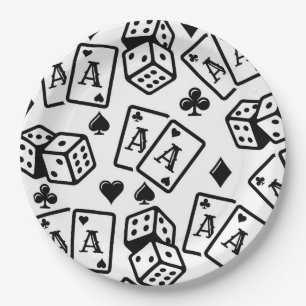 Casino Pattern Pappteller