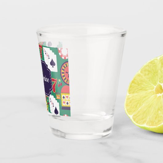 Casino Pattern Schnapsglas (Rechts)