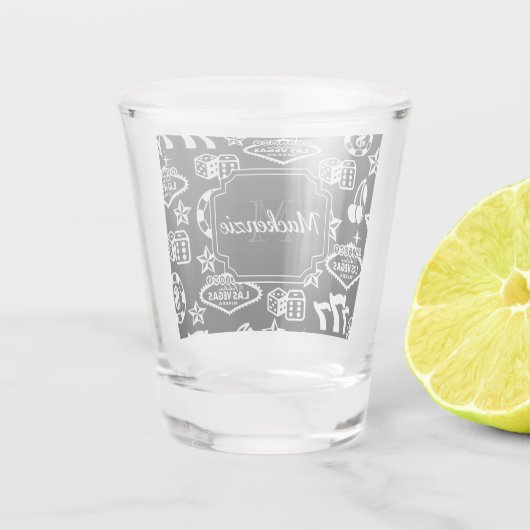 Casino Pattern Schnapsglas (Rückseite)