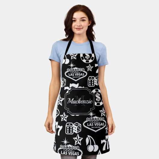 Casino Pattern Schürze (Getragen)