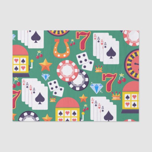 Casino Pattern Seidenpapier (Vorderseite)