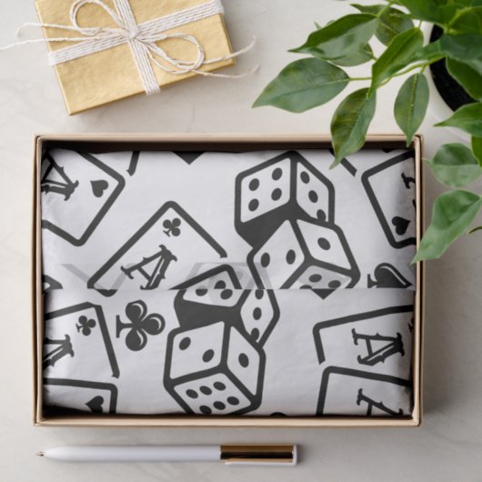 Casino Pattern Seidenpapier (Geschenk)