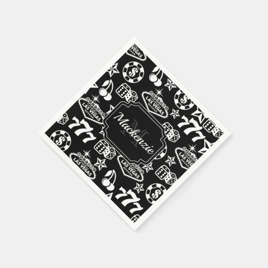 Casino Pattern Serviette (Ecke)