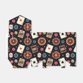 Casino pattern theme on black geschenkschachtel (Ungefaltet)